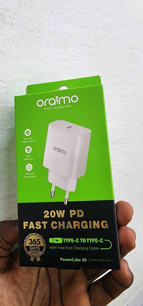 Chargeur rapide Oraimo 20W
