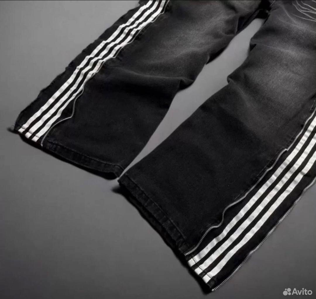 Jeans élégants à rayures