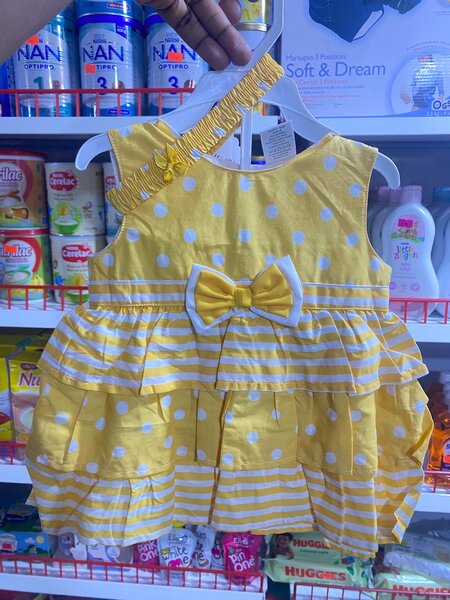 Multi Colored 3 sisters dress with head band