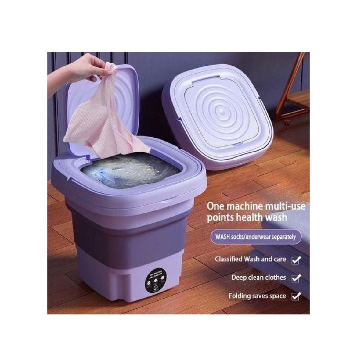 Mini lave-linge pliable pour bébé