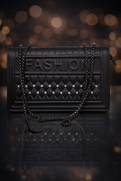 Sac Noir Matelassé Chic