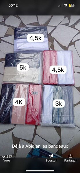 Lot de bandeaux colorés