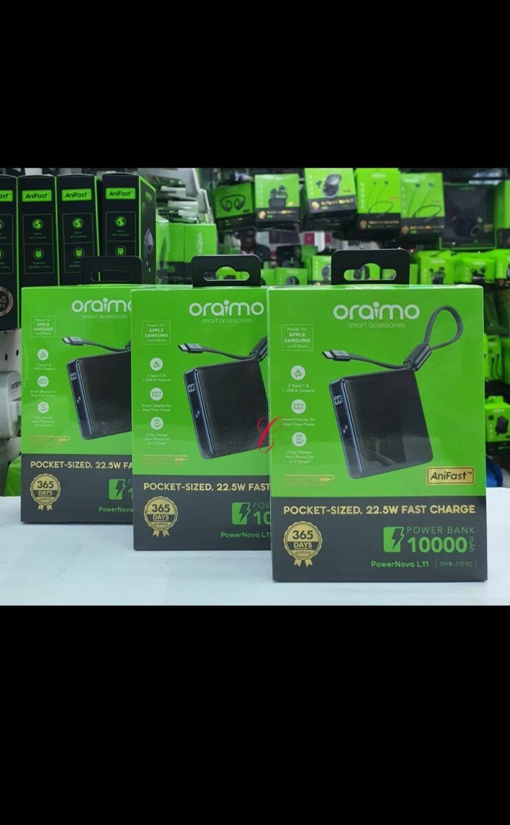 Oraimo Power Bank 10000mAh Fast Charge