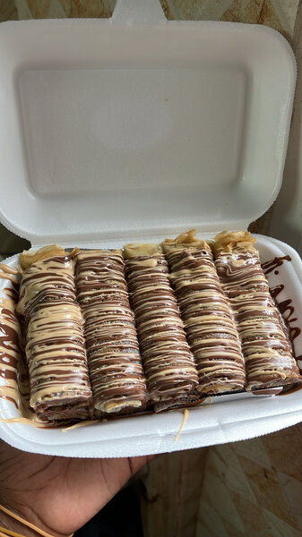 Crêpes aux deux chocolats