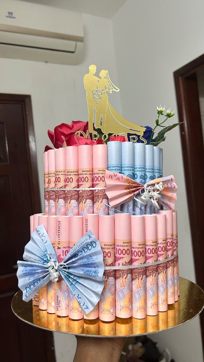 Bouquet d'argent cadeau