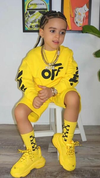 Ensemble survêtement pour enfants OTF jaune