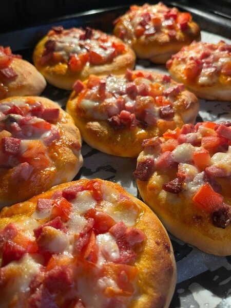 Mini pizzas gourmandes