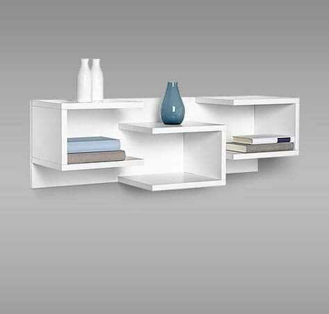 Floating bookshelves