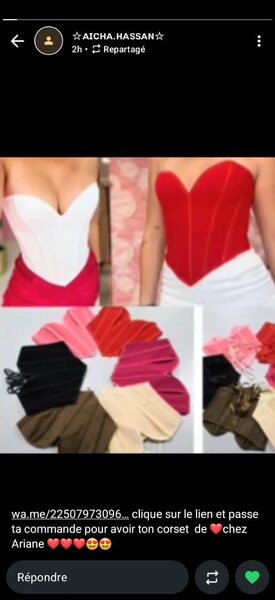 Corset bustier sans bretelles