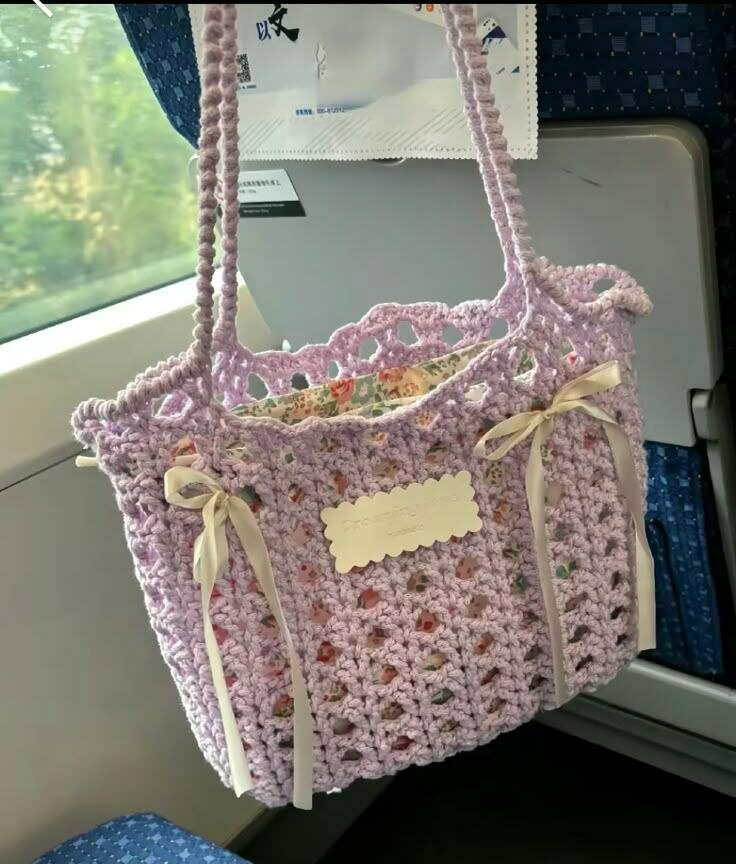 Sac en crochet fait main