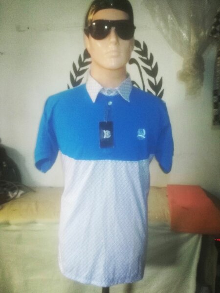 Polo bicolore pour hommes