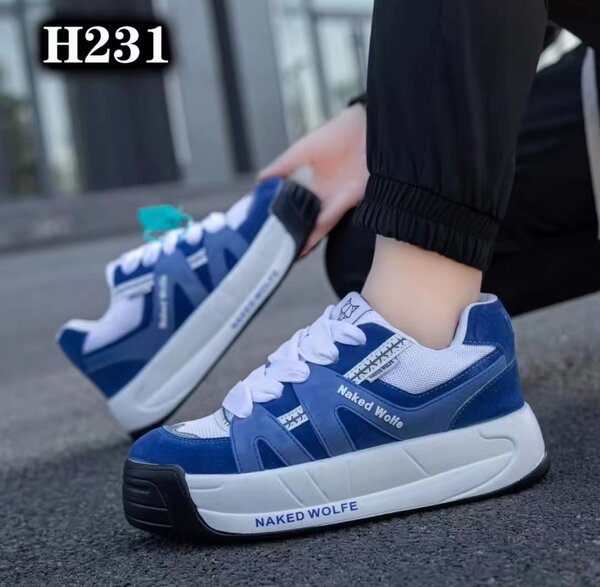 Baskets Mode Mixte Bleu