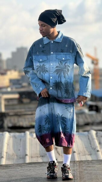 Ensemble streetwear denim