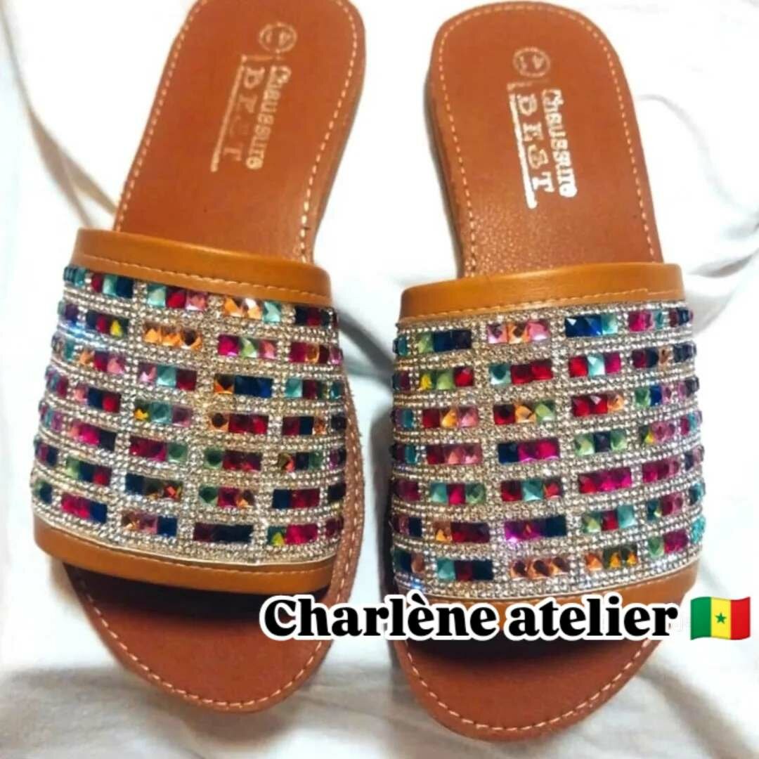Sandales perlées artisanales