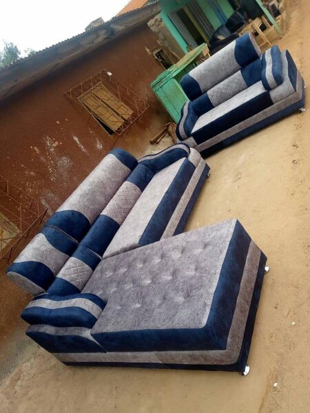 Canapé d'angle moderne en velours