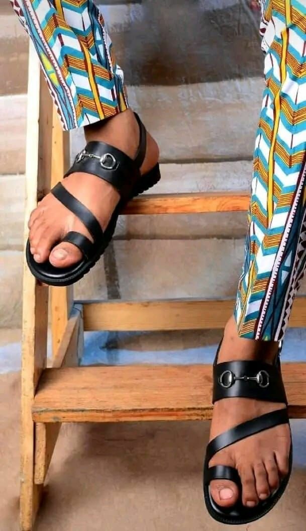 Sandales élégantes en cuir pour hommes