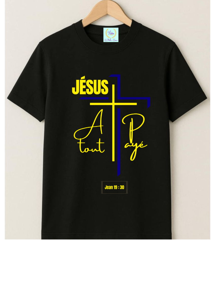 T-shirt Chrétien Jésus Croix Cadeau