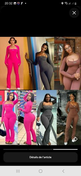 Combinaison moulante femme