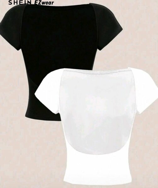 T-shirt femme bicolore