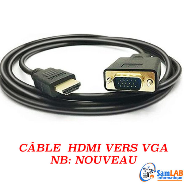 Câble HDMI vers VGA