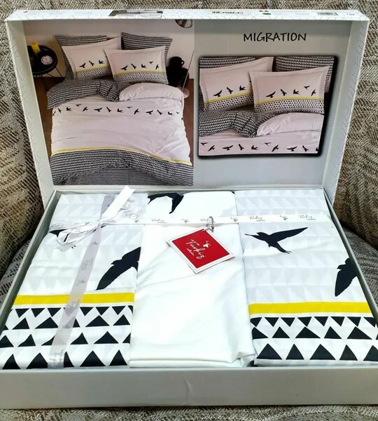 Постельное белье в красивой подарочной упаковке Turkiz