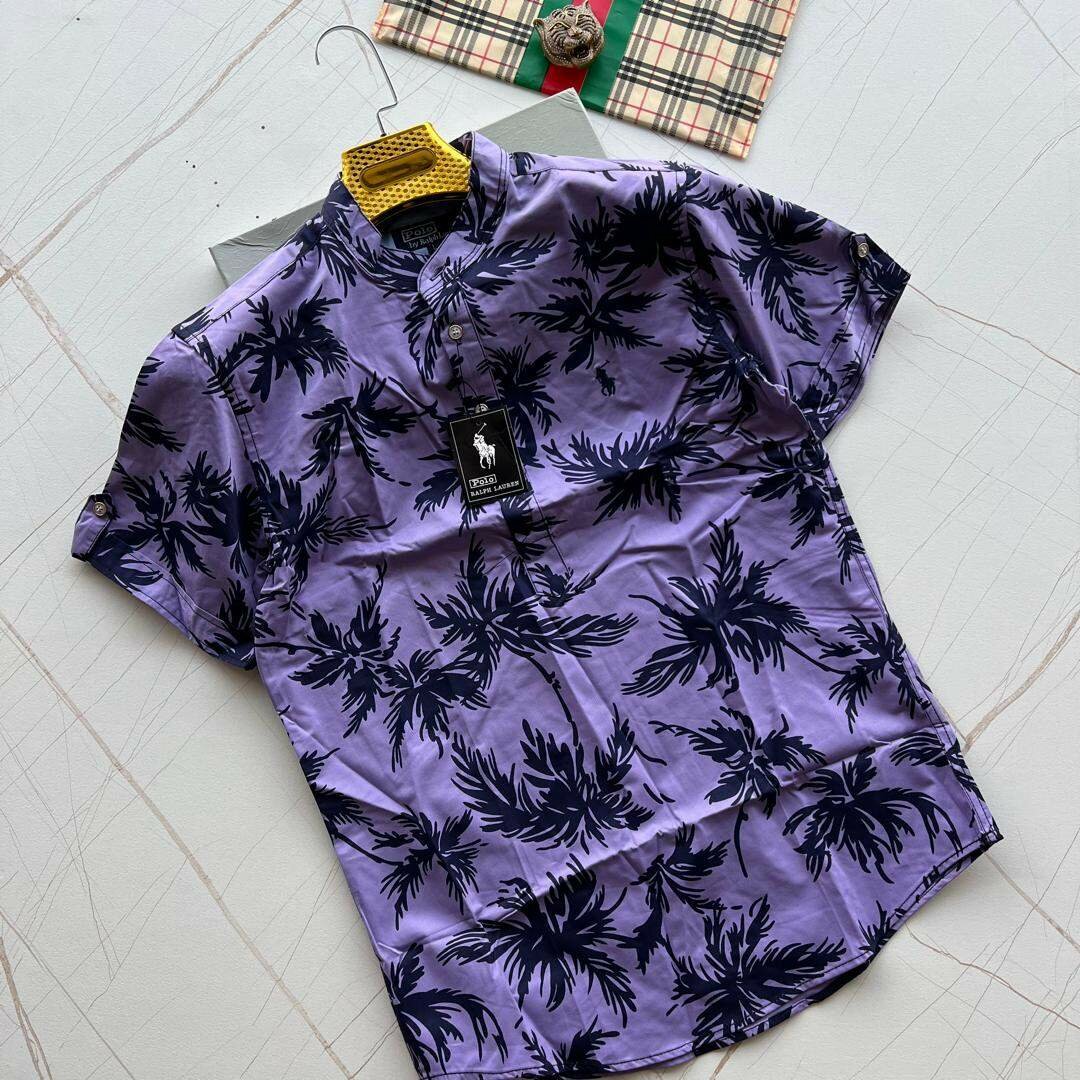 Polo Linen Flower Shirt