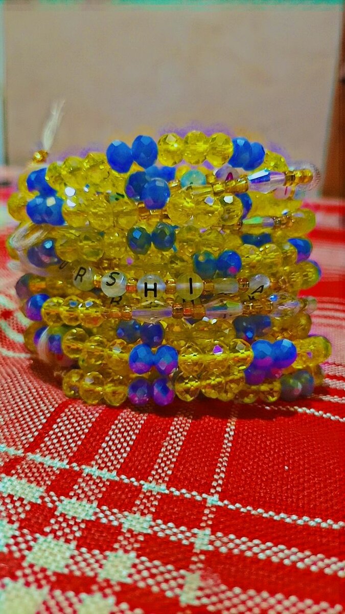 Waist beads and wrist beads