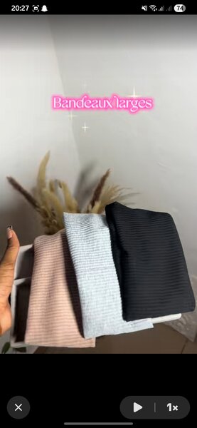 Bandeaux élastiques larges