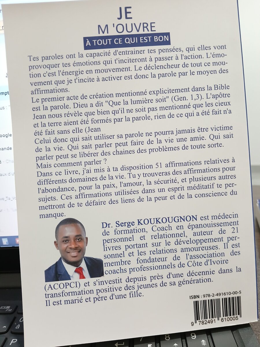 Je m'ouvre à tout ce qui est bon