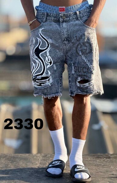 Shorts en denim tendance pour homme