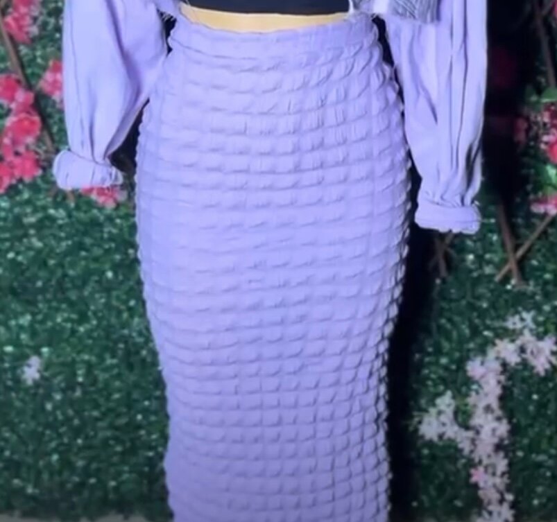 Jupe Longue Texturée pour Femmes