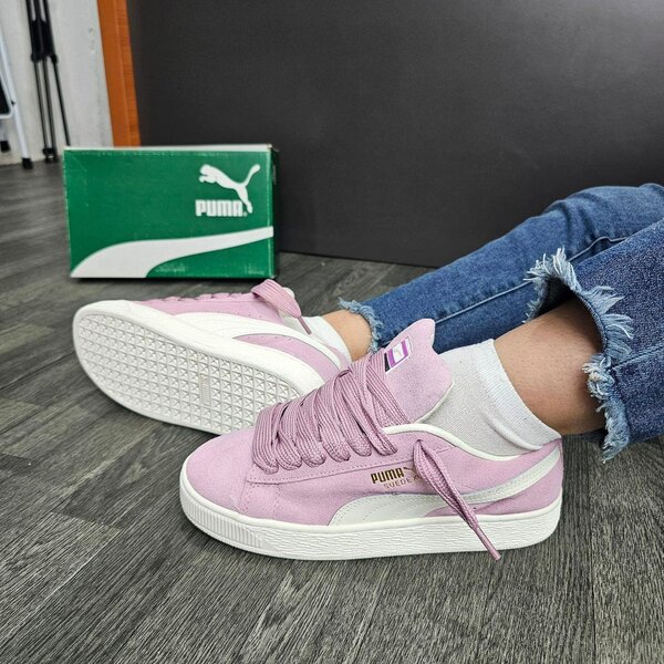 Baskets Puma roses femme