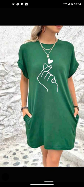 T-shirt oversize pour femme motif amour