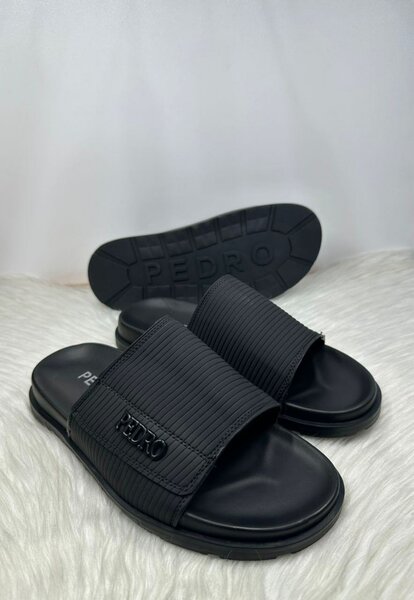 Sandales Noires Homme Pedro
