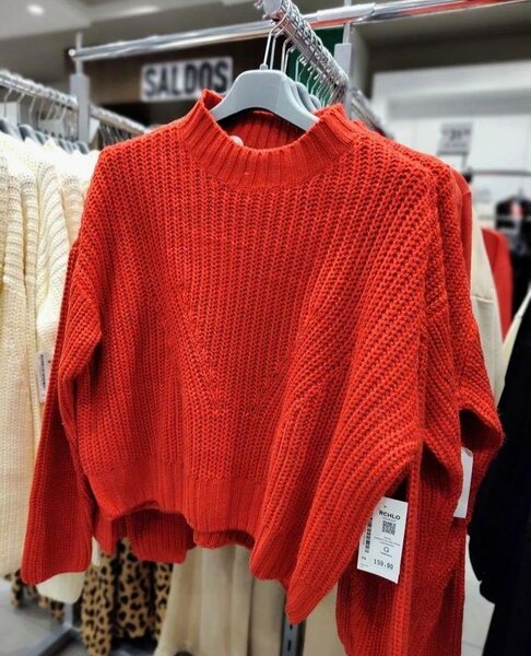 Cozy Knit Red Sweater