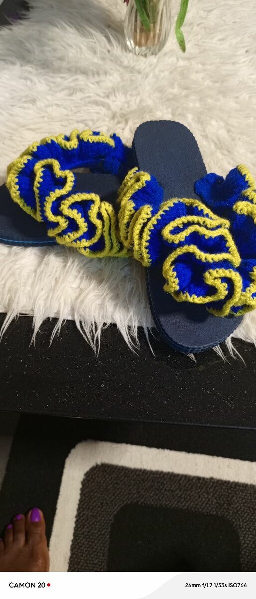 Mules tricotées confortables