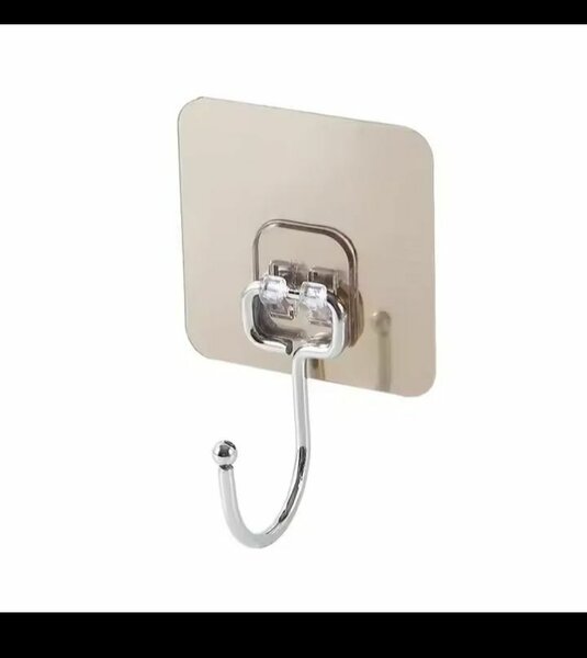 Crochet mural adhésif robuste