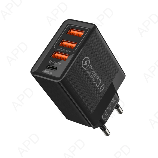 Qc charge 3usb 1type c