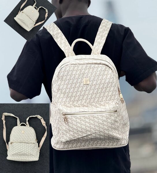 Sac à dos élégant beige