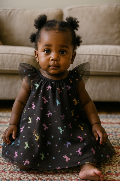 Robe bébé avec licornes