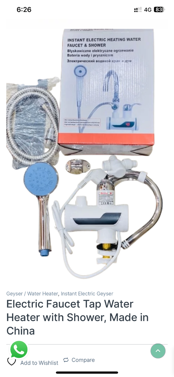 Faucet hot water tap Electric Faucet Tap Water Heater