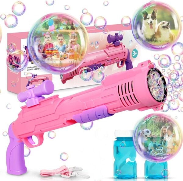 Pistolet à bulles amusant