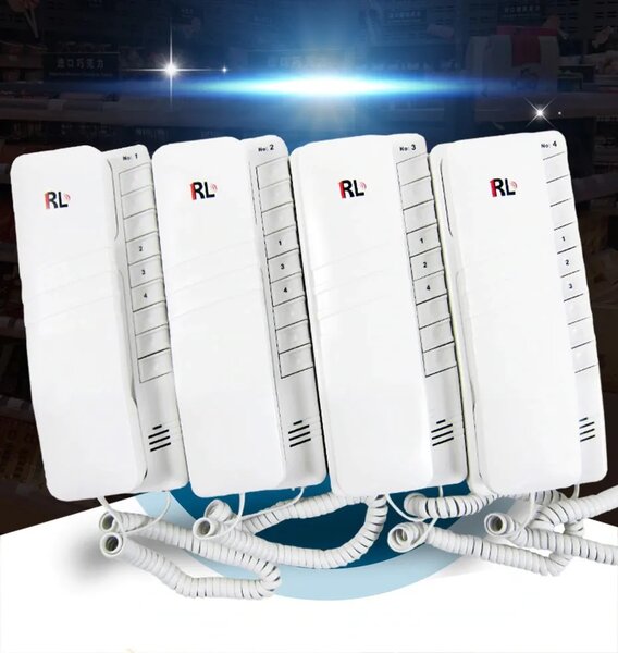Intercom 4 Set High Quality Wired Set Communicate Between 4
