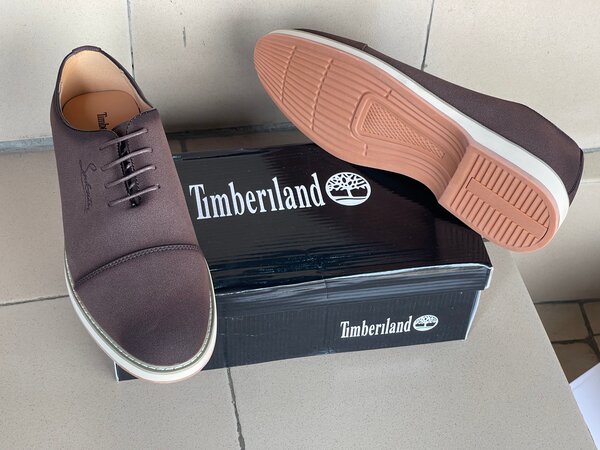 Chaussures Timberland pour homme en cuir marron