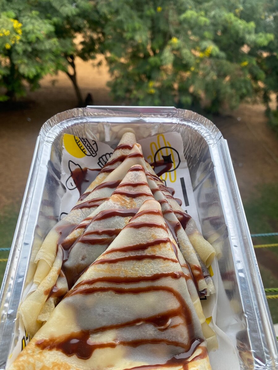 Crêpes nature et nutella