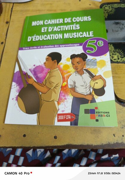 Cahier d'éducation musicale 5e