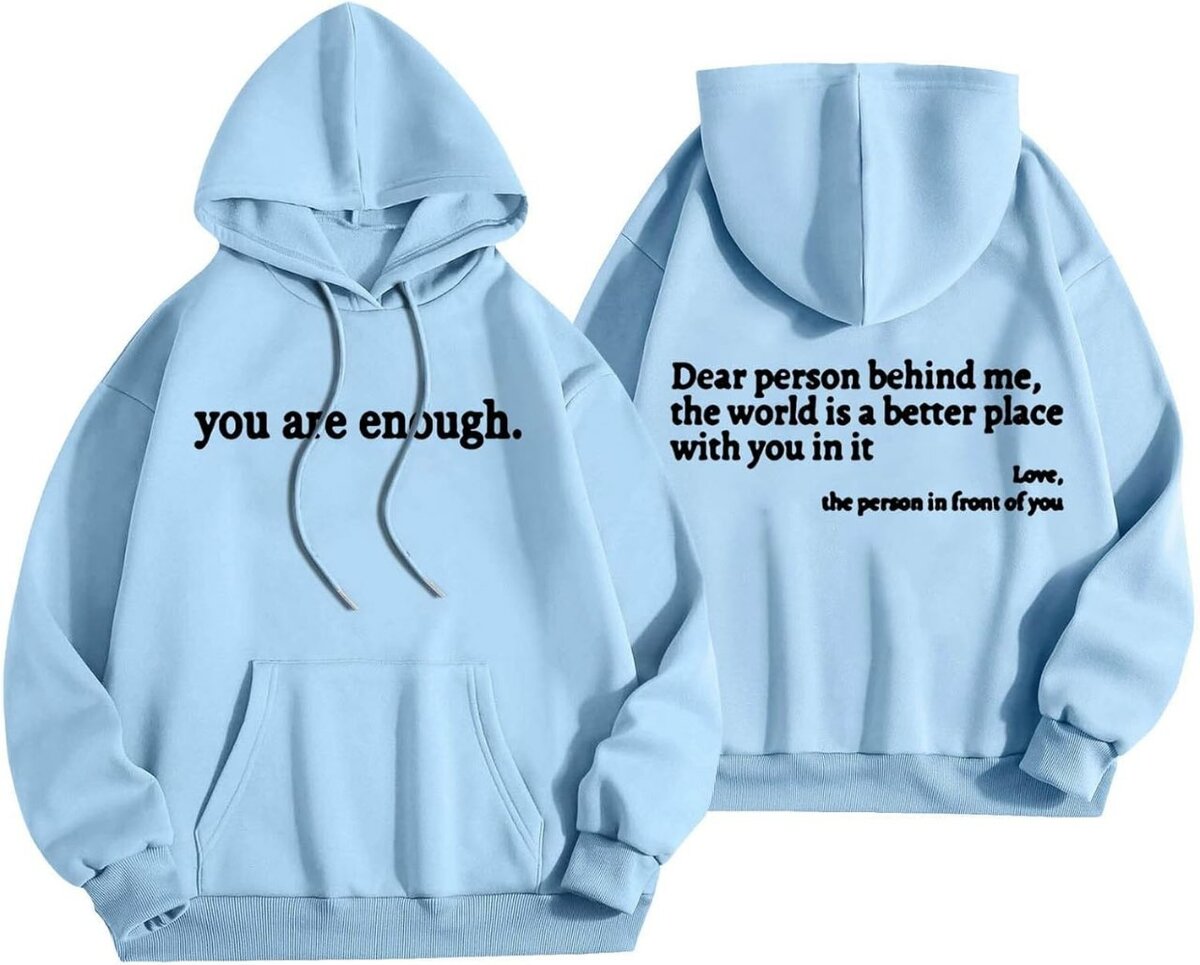 Sweat à messages inspirants