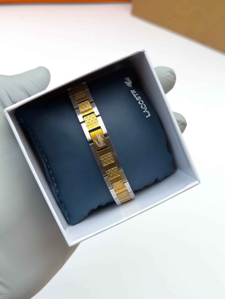 Bracelet Lacoste en Acier et Cuir