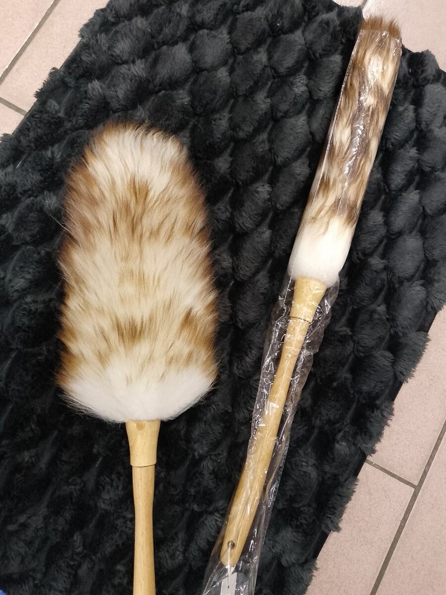 Plumeau dépoussiérant en peluche