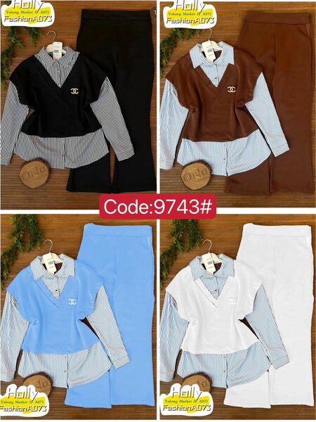 Ensemble élégant trois pièces femme